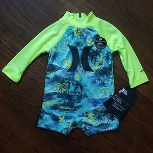Hurley Nike DriFIT Swimsuit Rashguard Zipper New